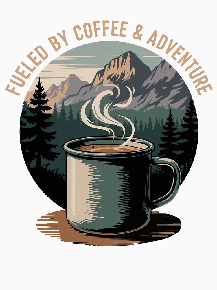Camping Dad Coffee Adventure Men by clothesy7