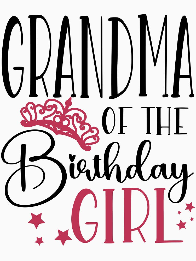 Family Matching Birthday Squad Grandma of the Birthday Girl Birthday Squad Party Favors by mysticblvd