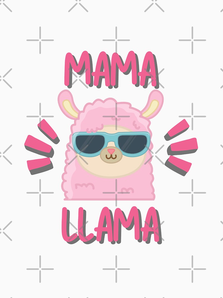 Mama Llama and Baby Llama : Valentine Couple Matching For Mom and Baby by kongju
