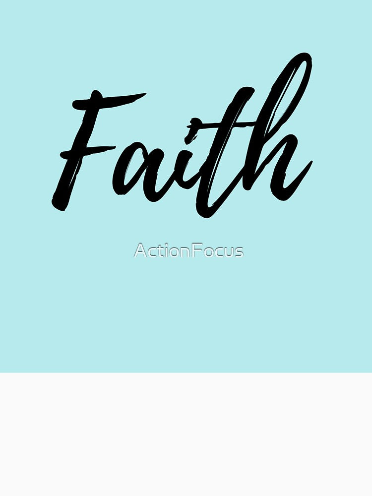 Faith - Blue Background by ActionFocus