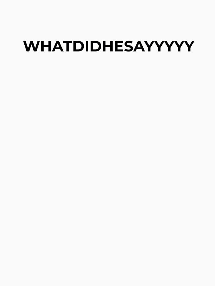 WHATDIDHESAYYYYY - TikTok viral comment phrase by zvizdetss