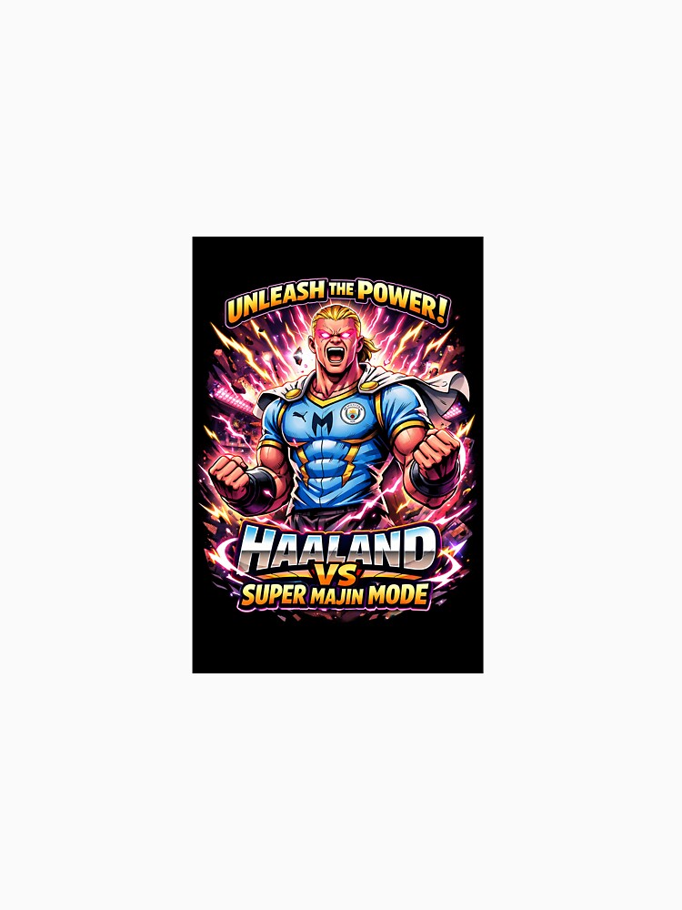 Haaland Super Majin Mode – Dragon Ball Inspired Football Tee by Adojunction