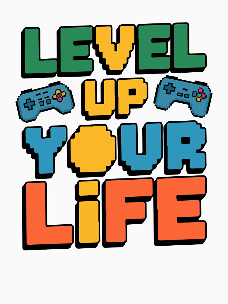 Level Up Your Life — Retro Gamer Motivation by QuietBloom80