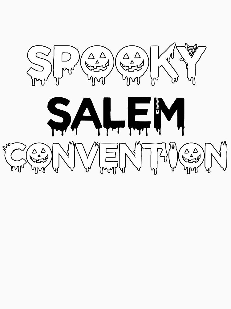 Spooky Vibes Salem Convention Pumpkin Halloween Letters by catchyology
