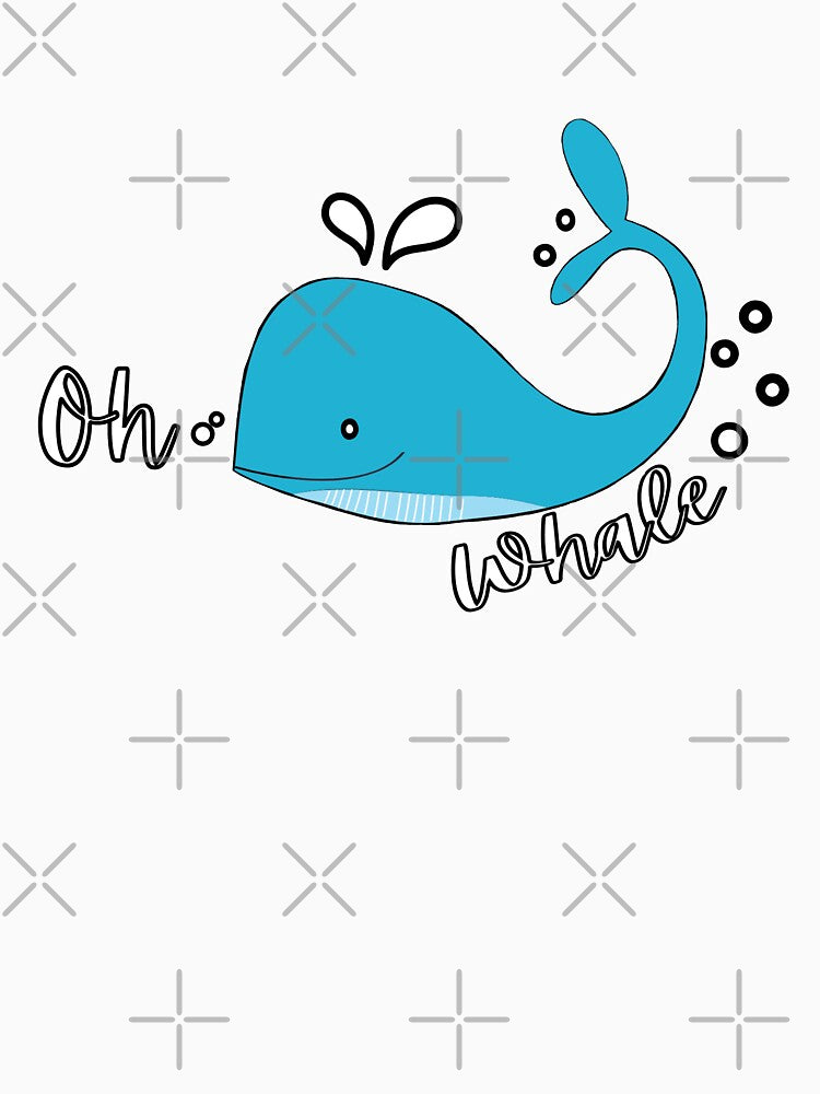 Oh Whale - Cute Blue Whale by molamode