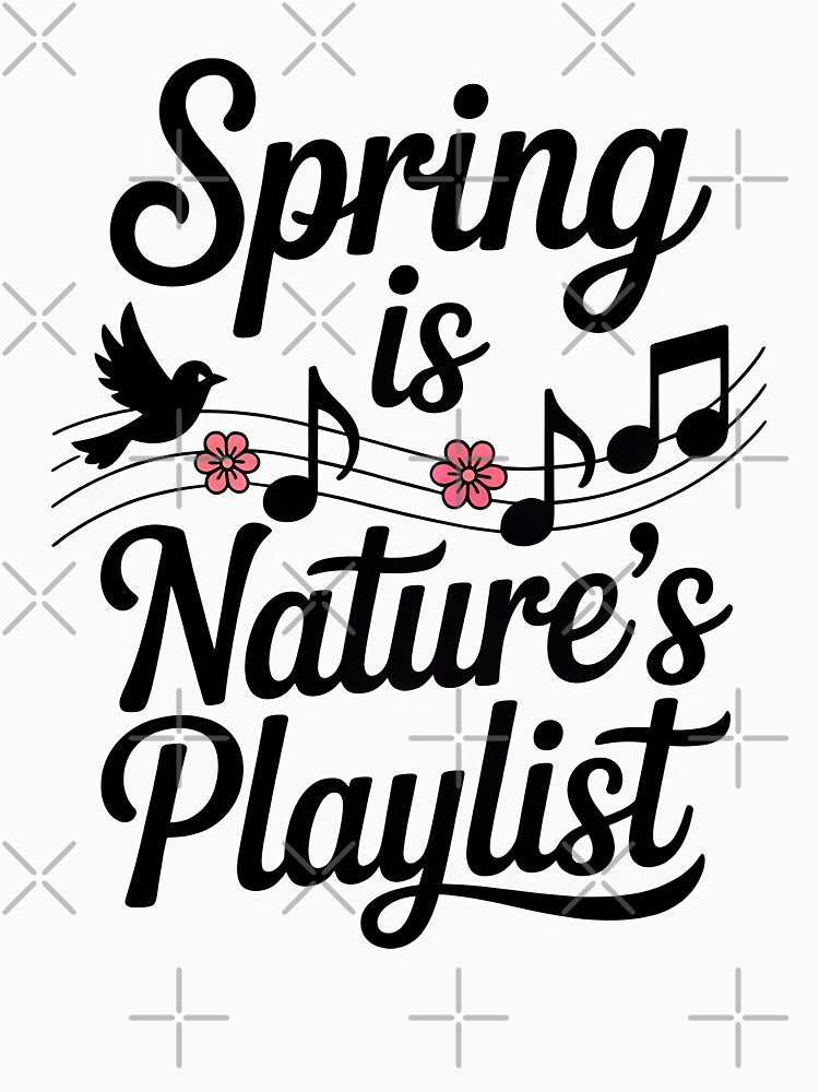Spring is Nature’s Playlist – Musical Bloom Design by Jollys-ArtShop