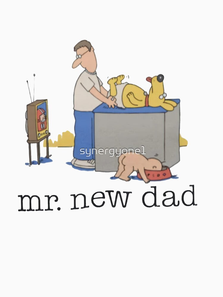 Mr. New Dad Baby Diaper Dog by synergyone1