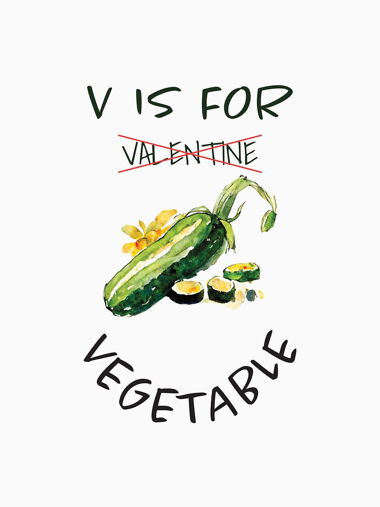 V Is For Vegetable | Happy Valentine | Valentine's Day | Vegetable Love | Healthy Valentine| Zucchini by ArtPowTech