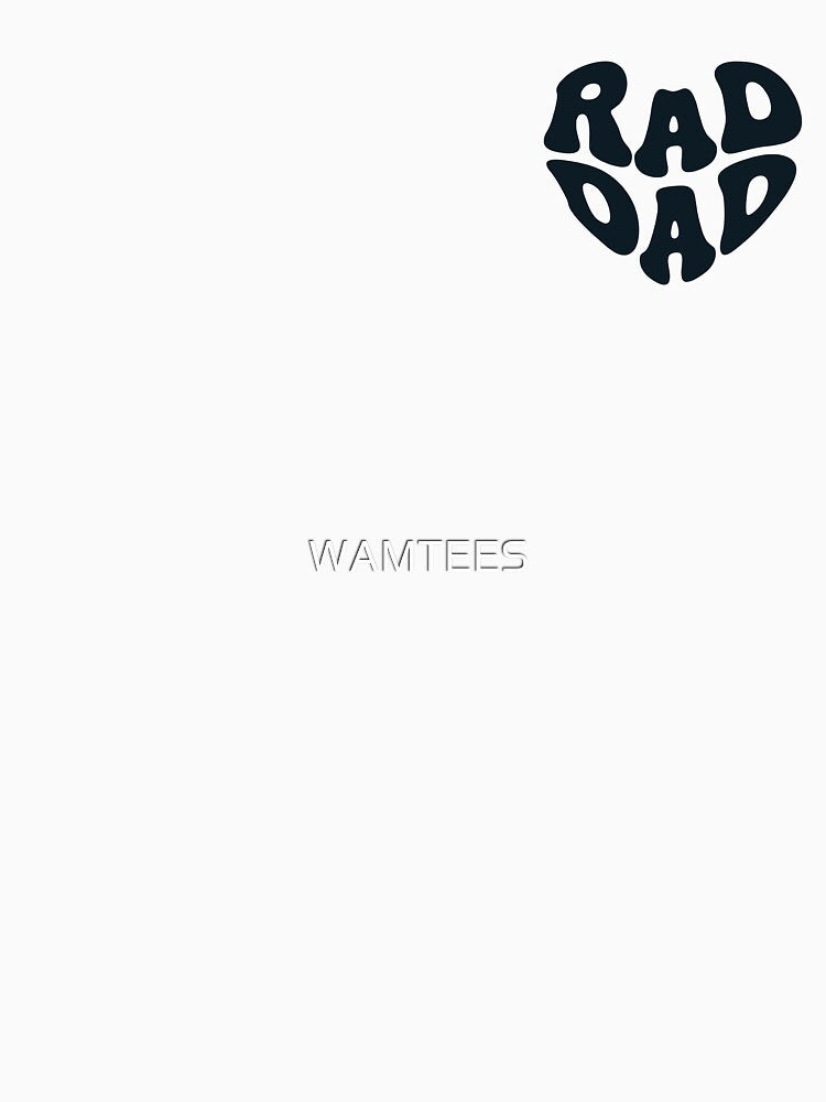 Rad Dad Retro Heart Father Style by WAMTEES