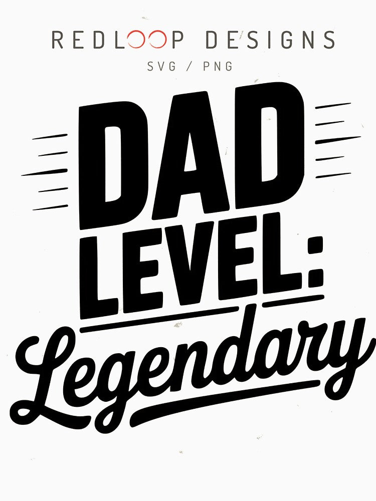 Dad Level: Legendary Vintage Father's Day Design by TODPESIGN
