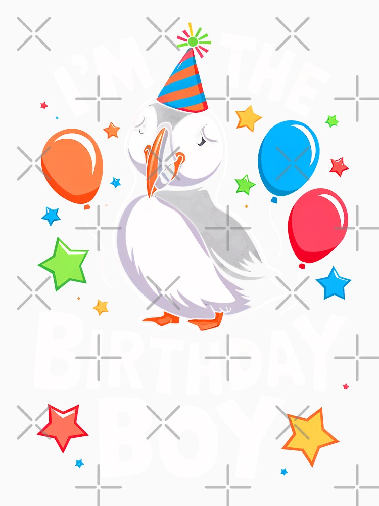 Funny Puffin Birthday Boy Bday Boys Girls Kids by rafaeltto