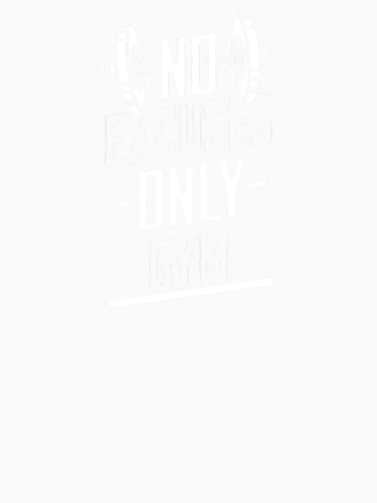 No Excuses Only Gym. Bold Motivational Fitness Quote. by SoulFlex