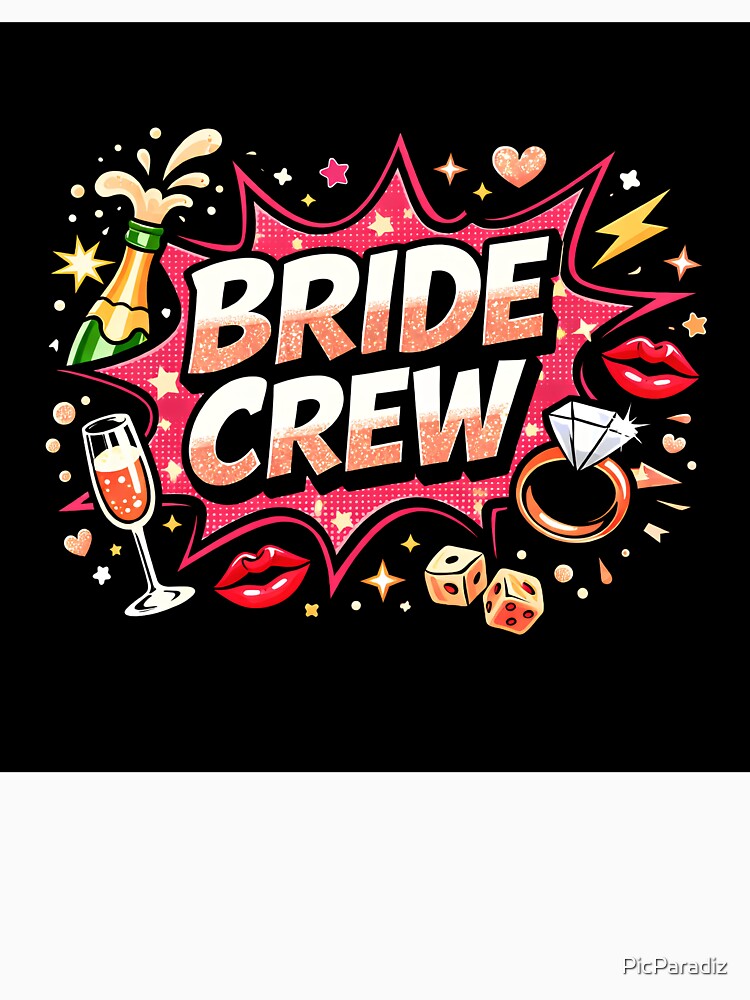Bride Crew - Glitter Party JGA Design by PicParadiz