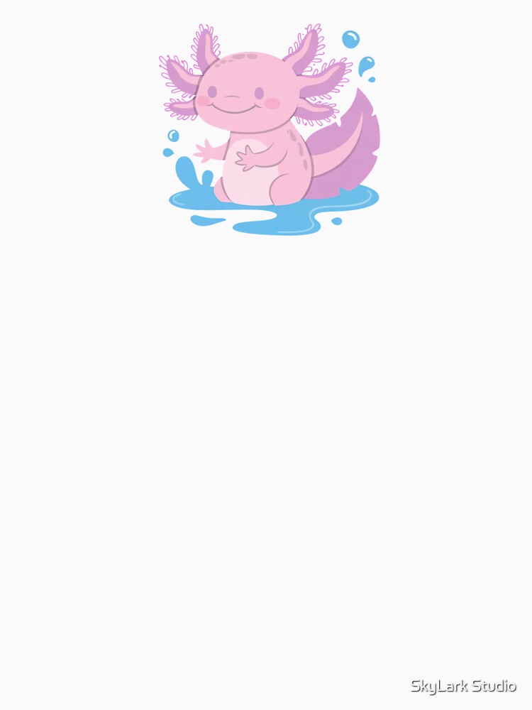 Cute Axolotl Illustration Chill & Cozy Aesthetic Animal Ar by SkyLark Studio