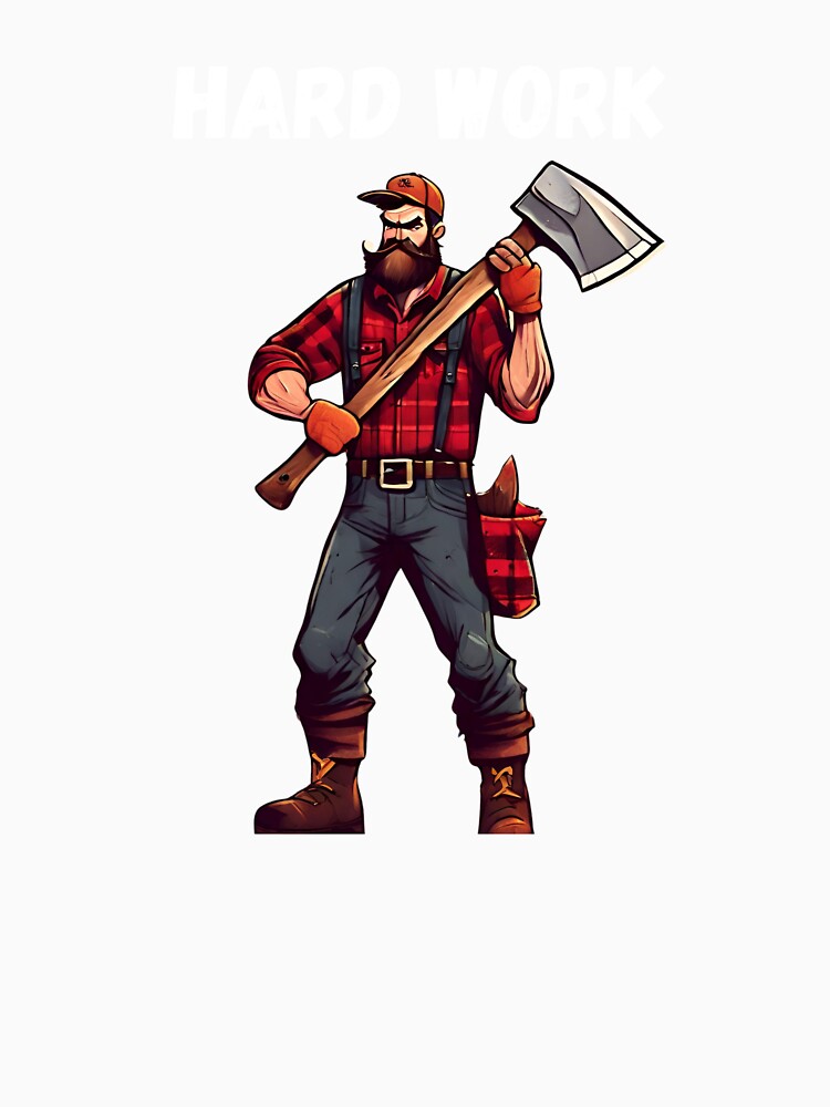 Hard work of a lumberjack by Graphic-Trend