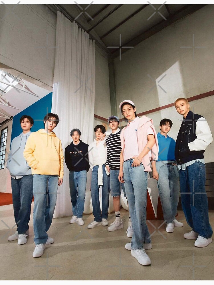 SKZ b&w poster You make STRAY KIDS stay kpop hot black and white ot8 by Kpop-Noona