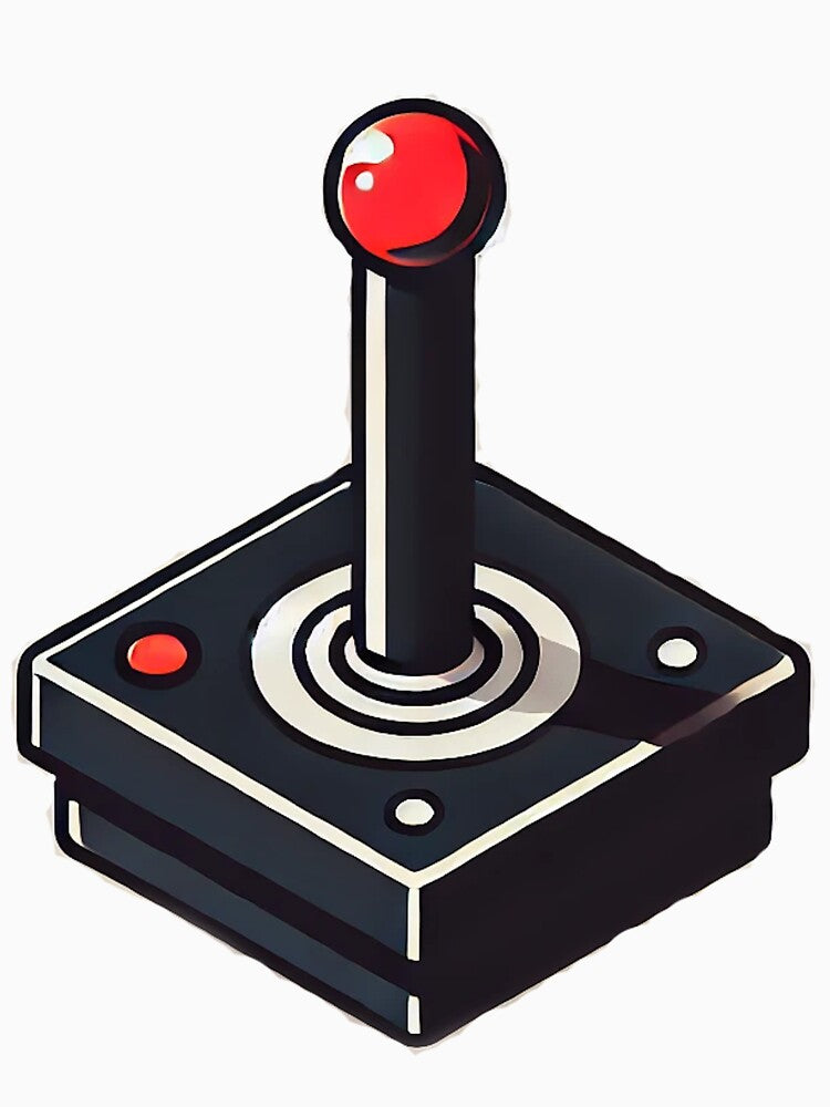 Retro Joystick Gaming Art by QuirkWears