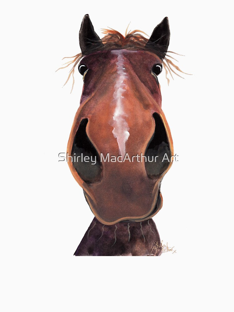 HaPPY HoRSe PRiNT ' RoDNeY ' BY SHiRLeY MacARTHuR by Shirley MacArthur Art
