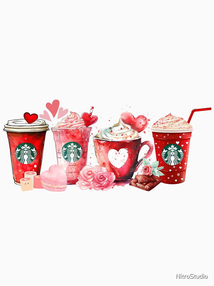 Valentine Coffee, Valentine's Day, Coffee Lover, Valentine Drink by NitroStudio