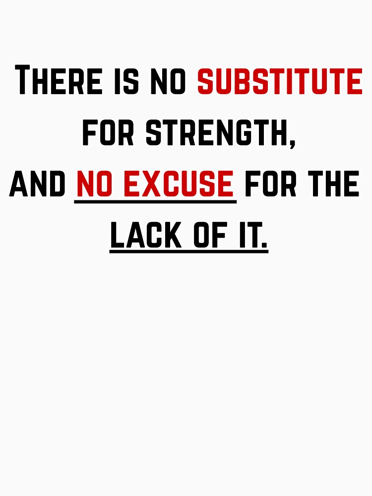 No Excuses by BMBR-Designs