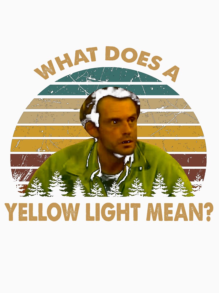 What does a yellow light mean art Jim poster by BattleBedward