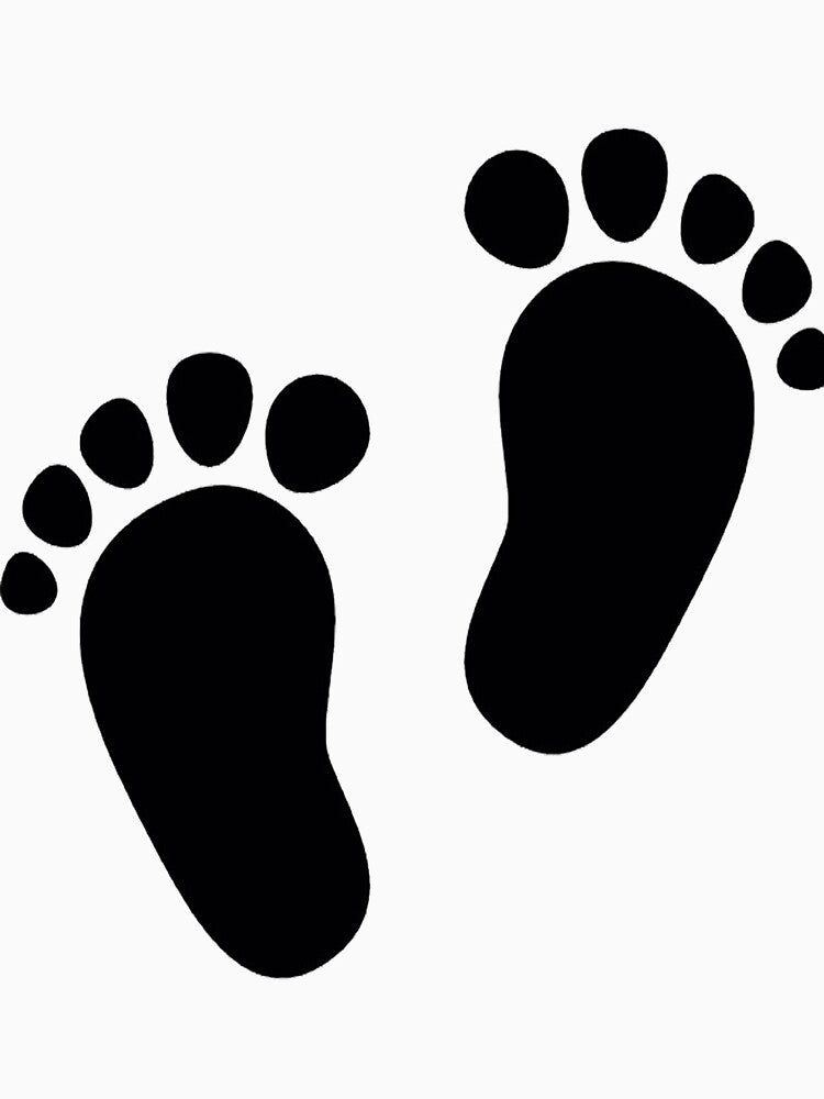 Footprint Infant, Cute little baby footprints by davyonharlin0