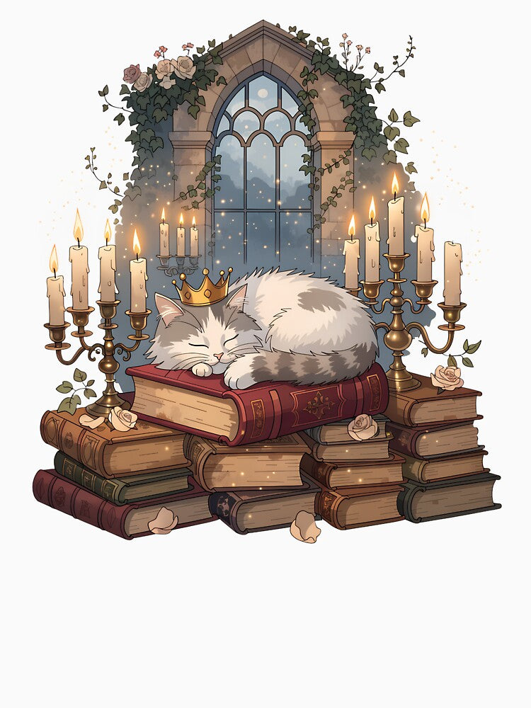 Castlecore Library Cat by Bionson Art