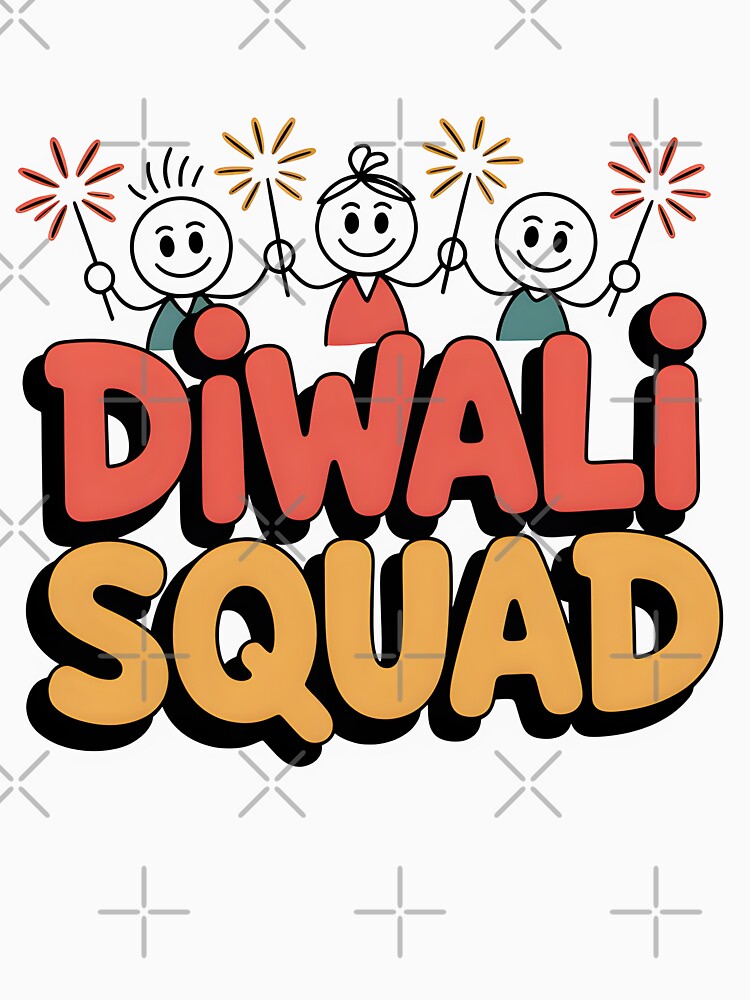 Diwali Squad – Festival of Lights Celebration Design by Jollys-ArtShop