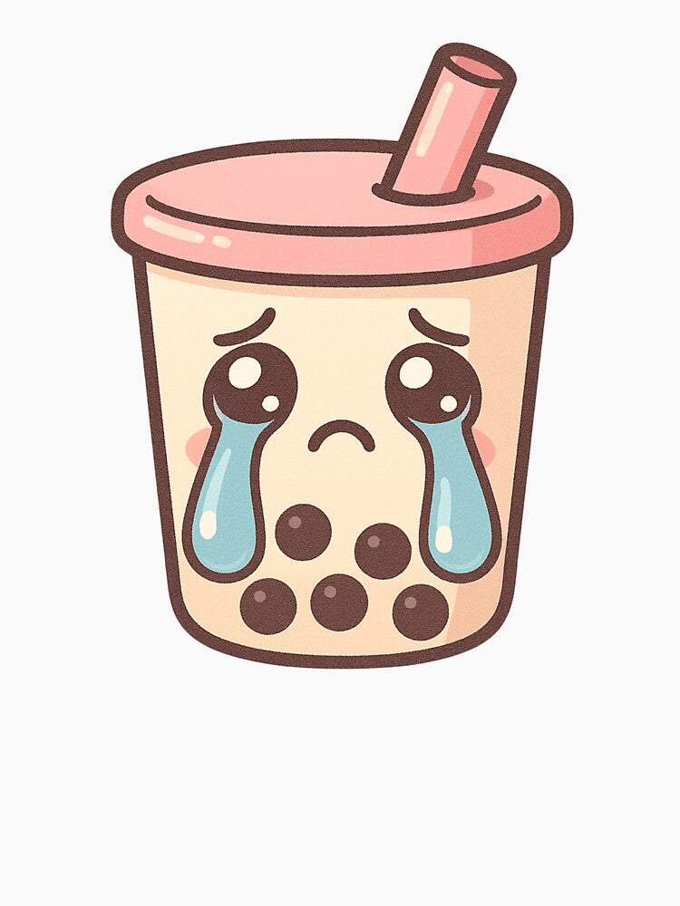 Cute Sad Crying Boba Bubble Tea Sticker by Tom-Riley