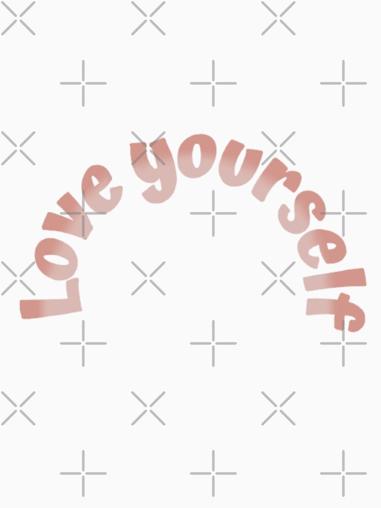 Loveyourself, inspirational life quote (colour palette ,color palete) by Sanaura