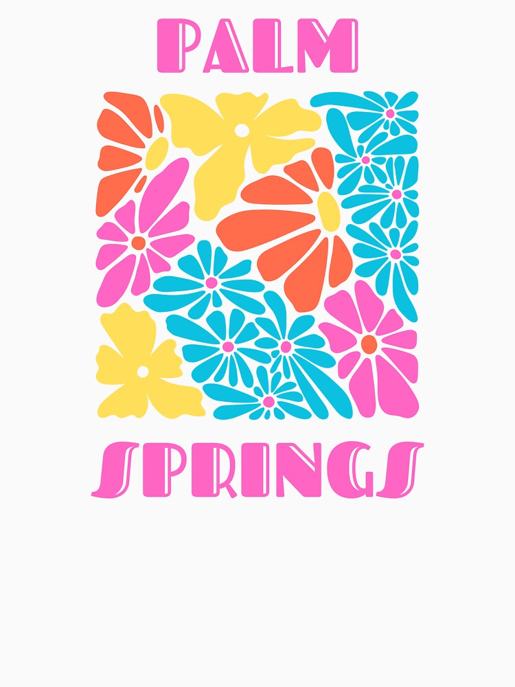 Palm Springs Retro Flower Power – Colorful Mid-Century Modern Print by ChrisArnold