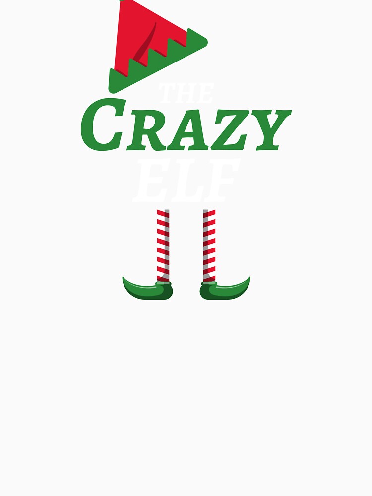 The Crazy Elf matching family Christmas by HolidayTees