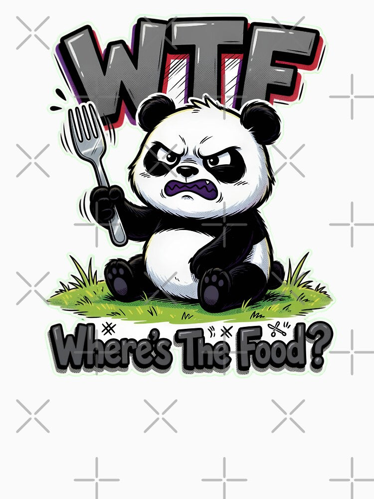 Grumpy Panda WTF Where's The Food by TshirtsOnline-