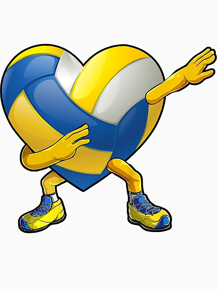 Dabbing Heart Volleyball Valentines by Voddaly15