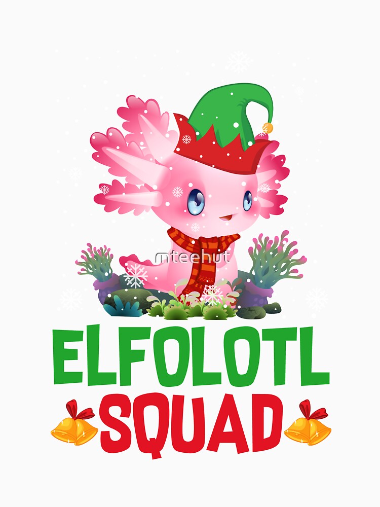 Funny Xmas Elfolotl Squad Christmas Pajama For Boys Girls Adults by mteehut