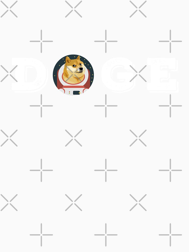Dogecoin HODL Doge To the Moon Crypto Meme T-Shirt by Yooshirt Collection