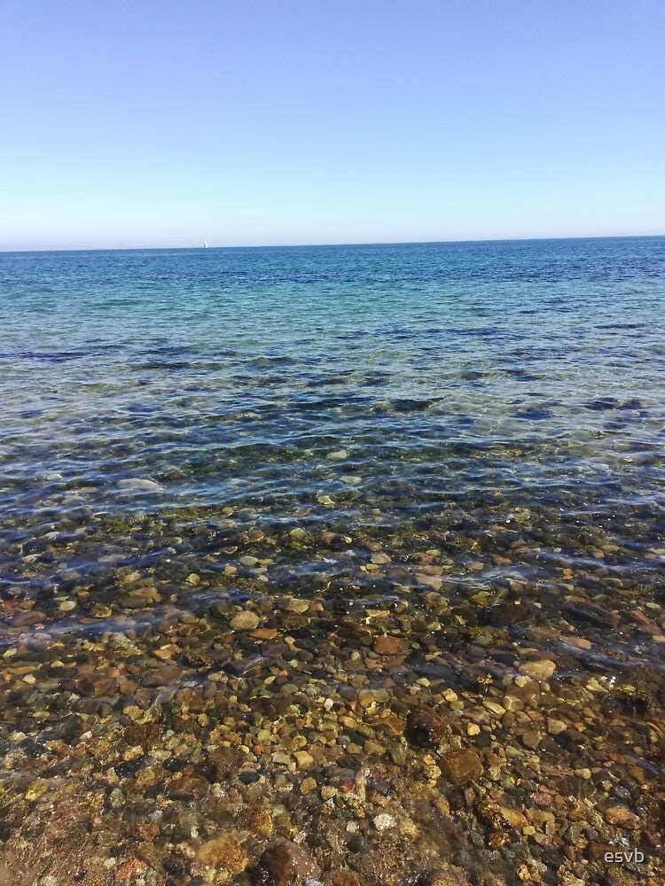 Pebbly beach photograph by esvb