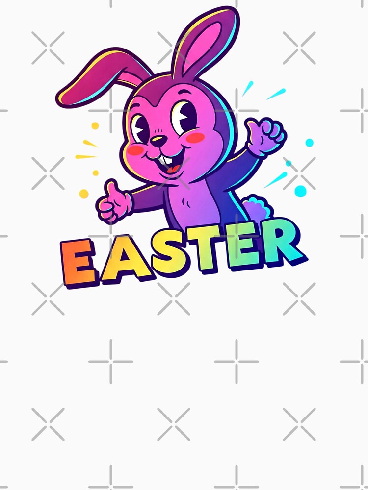 Groovy Easter | Fun and Vibrant Retro Holiday Graphic by Tw1nsAIArt