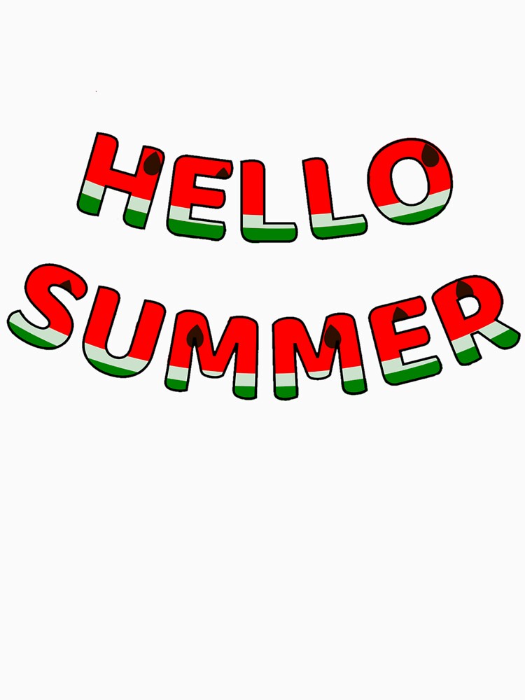 Hello Summer – Watermelon Inspired Fun PNG Design by B-M-Store