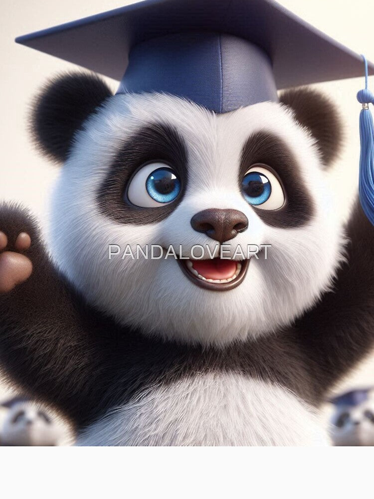 Cute Graduate Panda 3 by PANDALOVEART