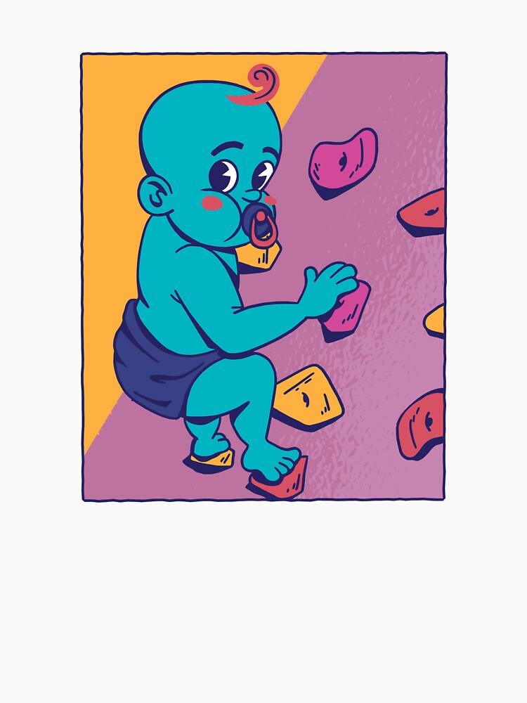 Colorful baby climber baby climbing sport bouldering by AaaleXX