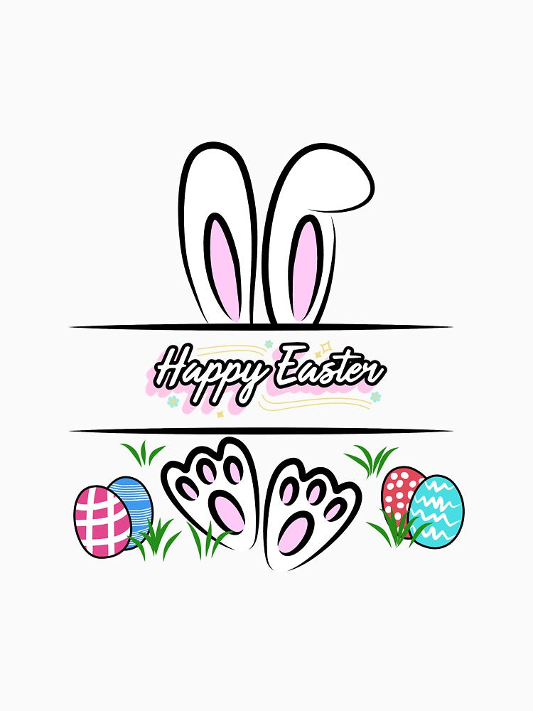 Happy Easter | Cute Easter Bunny and Egg Design by Nirav-25