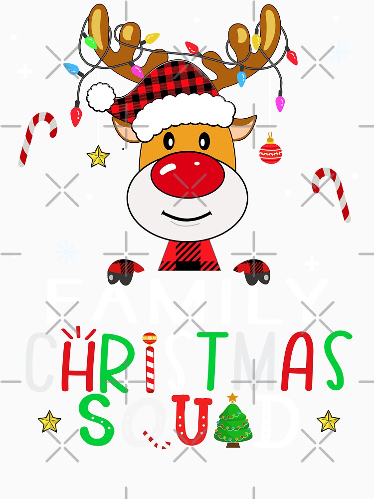 family christmas squad reindeer shirt 2023, matching christmas pajama 2023 team shirt by ZAIN JAMAL