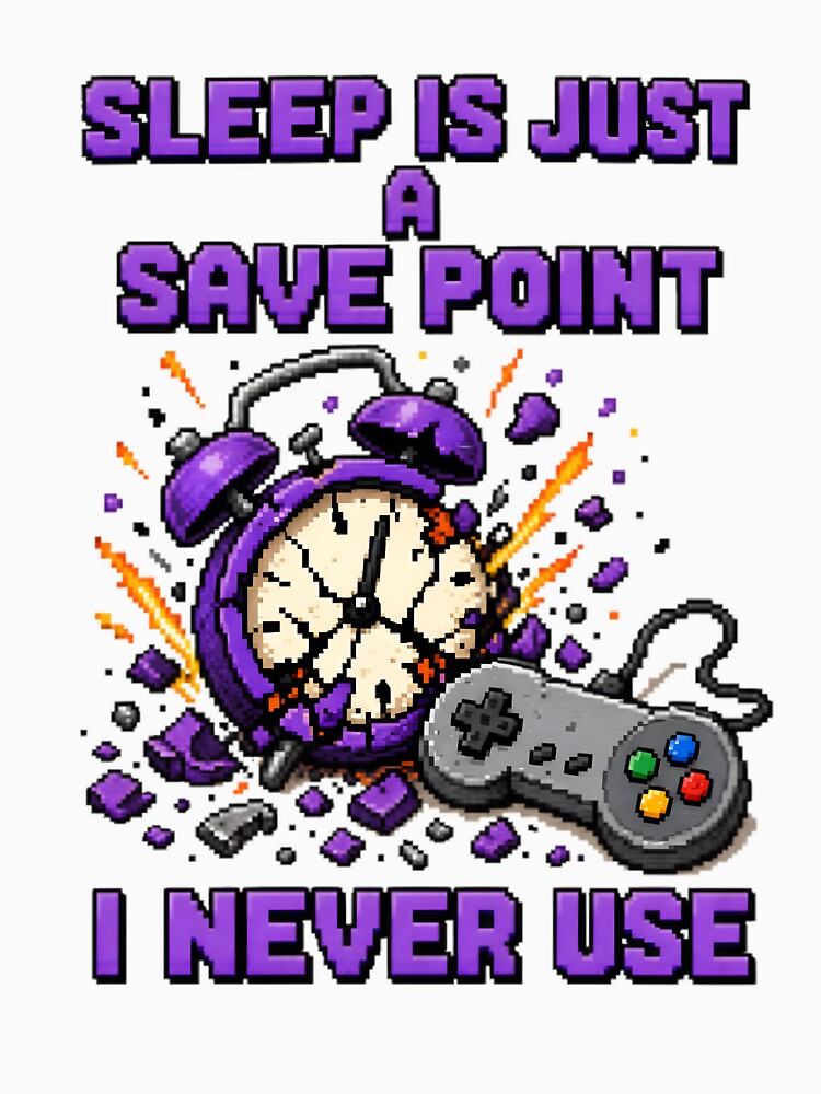 8-Bit Gamer Humor Design by RetroPixel Apparel