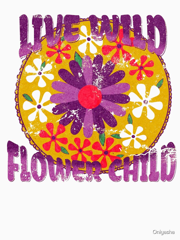 Hippie Flower Child Retro 70s Boho Aesthetic by Oniyasha
