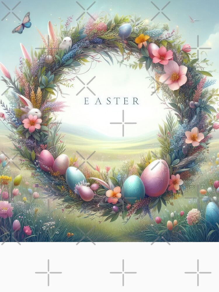 wreath happy easter by Expressions-Sel