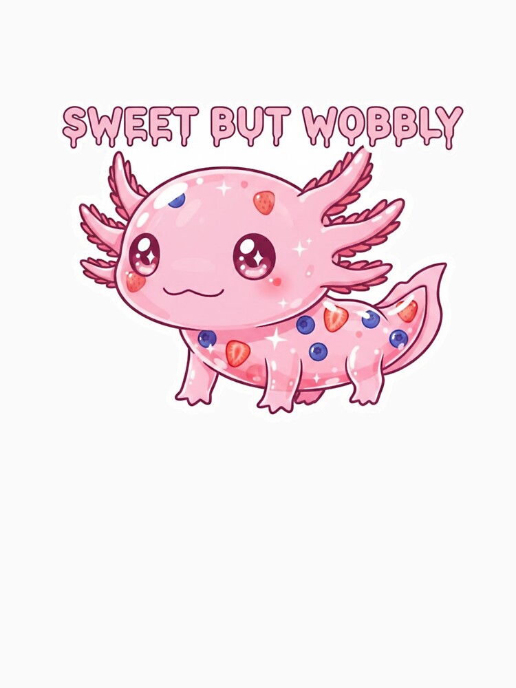 Kawaii Jelly Axolotl - Translucent Anime Axolotl by FRADEX STORE