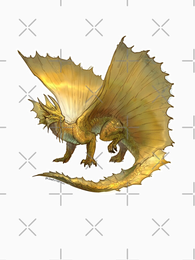 dnd gold dragon by chaoticcaprisun