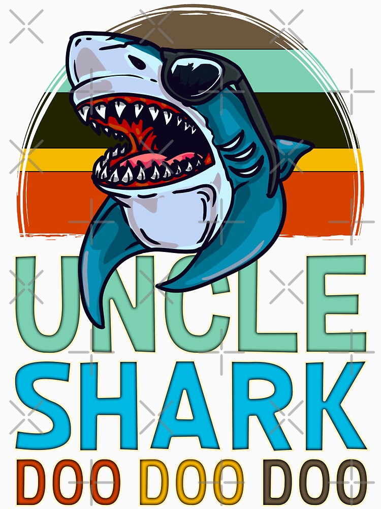 Uncle Shark Doo Doo Uncle Gifts by Hananiah Merch