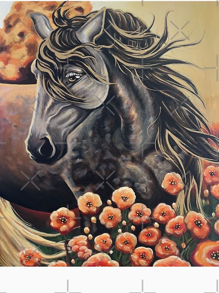 Golden Horse Painting by Lady-Lilac